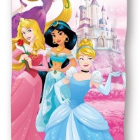 Πετσέτα Θαλάσσης Quick Dry Disney Home Princess 30 70X140 Pink 100% Microfiber