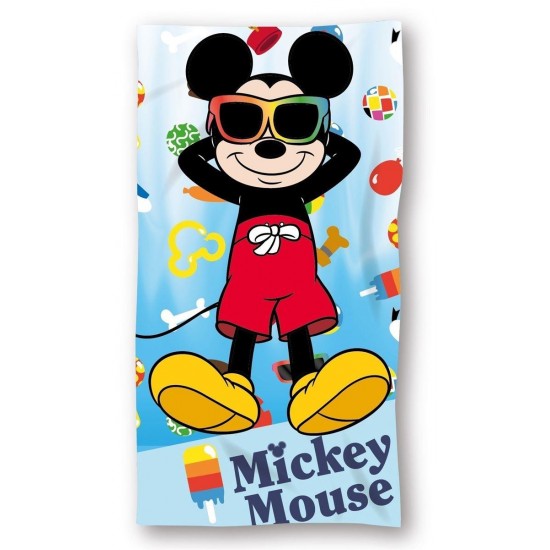 Πετσέτα Θαλάσσης Quick Dry Disney Home Mickey 01 70X140 Sky Blue 100% Microfiber