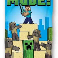 Πετσέτα Θαλάσσης Quick Dry Mojang Minecraft 91 70X140 Digital Print Sky Blue-Yellow 100% Microfiber