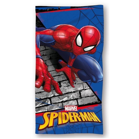 Πετσέτα Θαλάσσης Quick Dry Marvel Spider-Man 97 70X140 Digital Print Blue 100% Microfiber