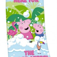 Πετσέτα Θαλάσσης Quick Dry Hasbro Peppa Pig 12 70X140 Digital Print Green 100% Microfiber