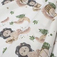 Σεντονάκι Λίκνου bebe Lion 532 80X110 Beige 100% Cotton