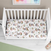 Σεντόνια Εμπριμέ Σετ 3 τεμ bebe Lion 532 120X160 Beige 100% Cotton