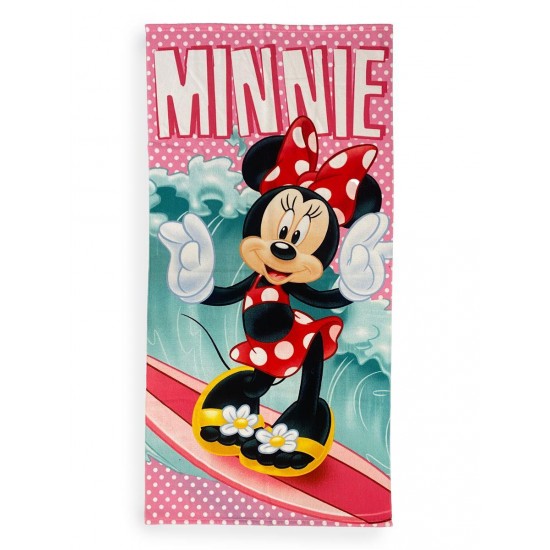 Πετσέτα Θαλάσσης Quick Dry Disney Home Minnie 36 70X140 Turquoise 100% Microfiber Εποχιακά