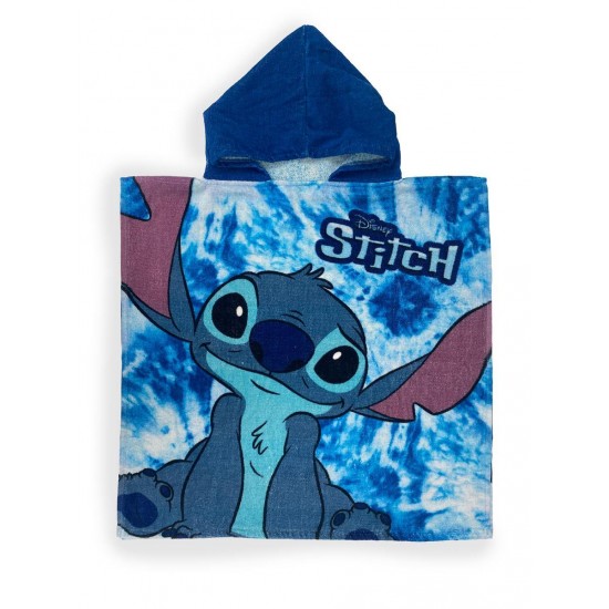 Πόντσο Θαλάσσης Quick Dry Disney Home Lilo & Stitch 35 50X100 Sky Blue 100% Microfiber