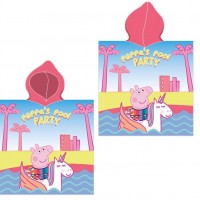 Πόντσο Θαλάσσης Quick Dry Hasbro Peppa Pig 32 50X100 Pink 100% Microfiber