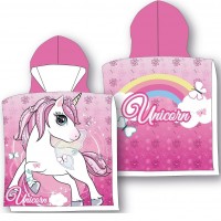 Πόντσο Θαλάσσης Quick Dry Unicorn 24 50X100 Pink 100% Microfiber