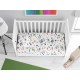 Σεντόνια Εμπριμέ Σετ 3 τεμ bebe Nemo 31 120X160 White 100% Cotton Flannel