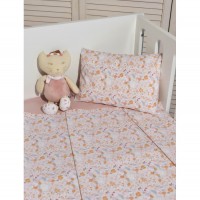 Σεντόνια κούνιας 3 τεμ 110x170 100% βαμβάκι Design 202 Oliver Baby