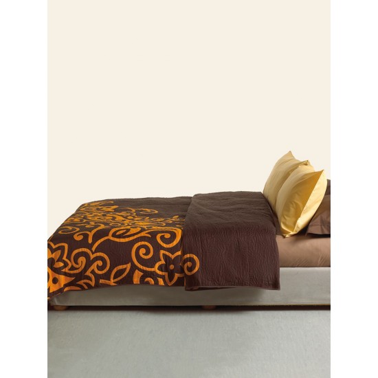 ΚΟΥΒΕΡΛΙ COTTON RICH 160X260 SILVESTRE ORANGE/BROWN