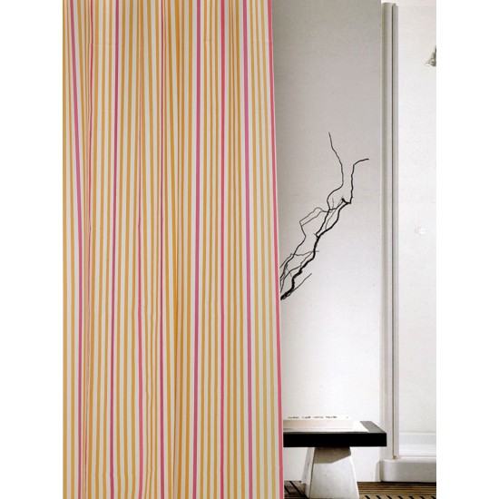 ΚΟΥΡΤΙΝΑ ΜΠΑΝΙΟΥ 180X200 STRIPE MULTI