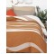 ΚΟΥΒΕΡΛΙ COTTON RICH 160X260 WAVES ECRU/SALMON