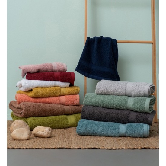 ΠΕΤΣΕΤΑ ΠΡΟΣΩΠΟΥ TOWELS COLLECTION 50X100 OMBRA 