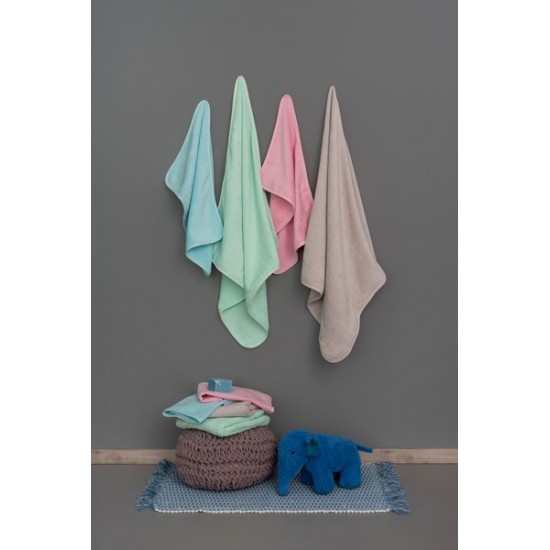 ΣΕΤ 2 ΠΕΤΣΕΤΕΣ ΒΡΕΦΙΚΕΣ BABY BATH 40X60 ROBIN FOG