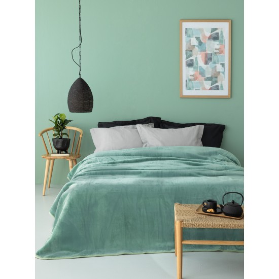 ΚΟΥΒΕΡΤΑ ΒΕΛΟΥΤΕ 220X240 DREAM VELOUR/3 GREEN