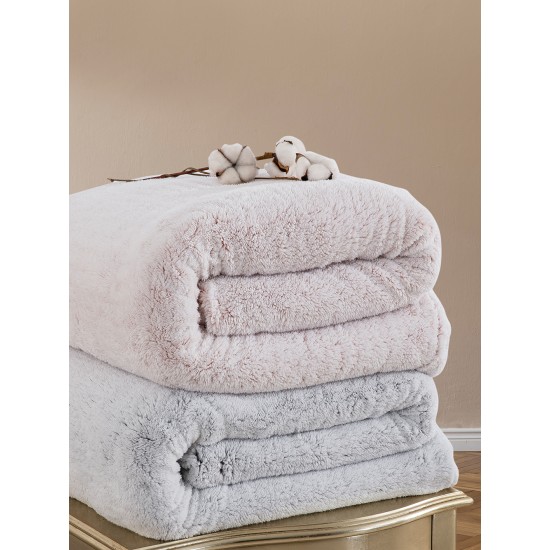 ΚΟΥΒΕΡΤΑ FLEECE 220X240 SEPIA PINK PINK